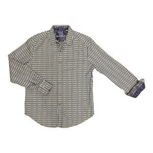 Robert Graham Shirt Medium Flip Sleeve EUC Purple, Lilac